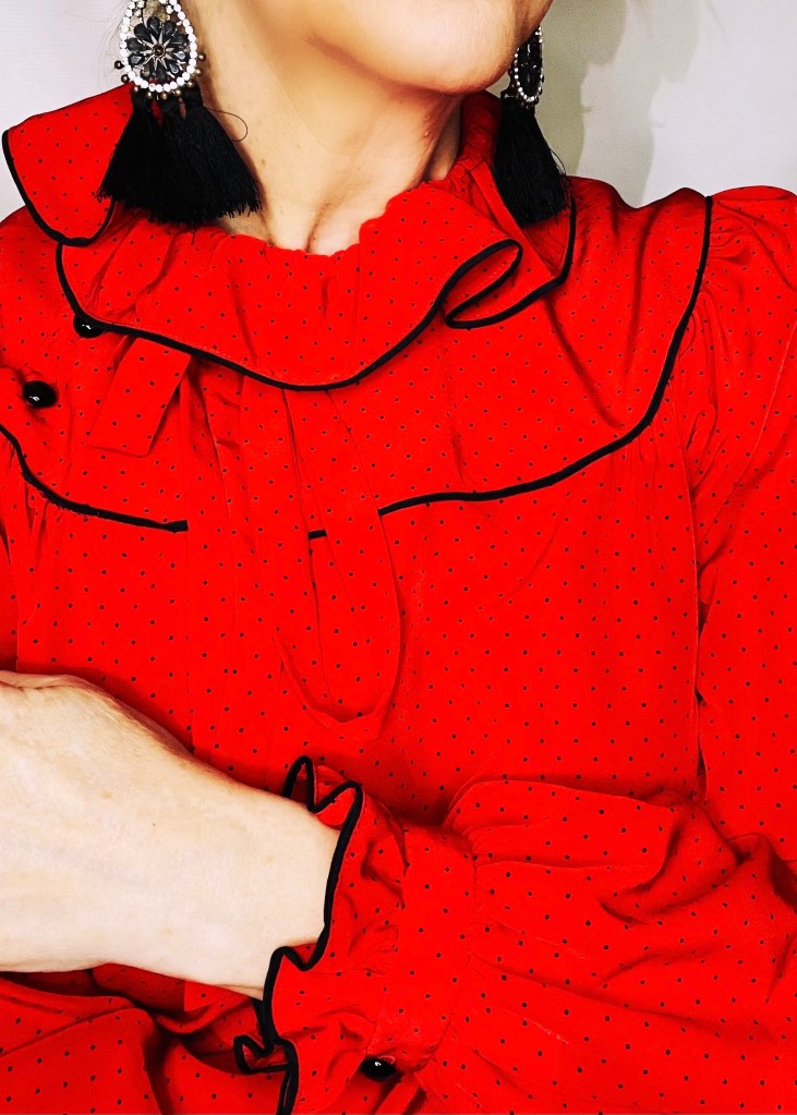 Vintage 1970s Albert Nipon Executive Dress - Vintage Fashion Magazine photos - outfit inspiration inspo 